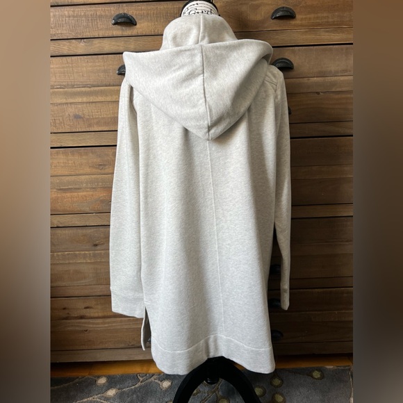 NWT LOFT Open Sweatshirt M Heather Gray - Picture 3 of 6